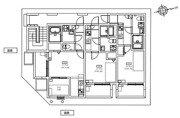 サンロイヤル深草 ｜京都府京都市伏見区竹田七瀬川町(賃貸アパート1LDK・1階・31.32㎡)の写真 その30