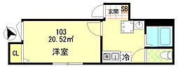 グレース練馬桜台 1Kの間取図画像