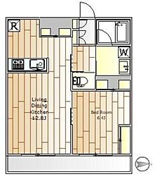 CITTACASABIANCA 1LDKの間取図画像