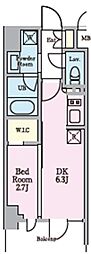 LIVIOMAISON木場 1DKの間取図画像