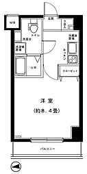 グランフォース西新井アヴェニール 1Kの間取図画像