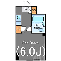 サンハイム田町 ワンルームの間取図画像