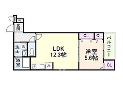 間取図画像 1LDK