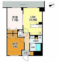 ＬＡＳＡ大崎V 1階1SLDKの間取り
