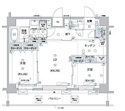 ARCOBALENO MINOWA 2LDKの間取図画像