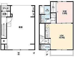 エスパース五番町2 1LDKの間取図画像