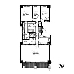 城山トラストコート 3LDKの間取図画像