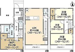 Kolet葛飾東水元 1階3SLDKの間取り