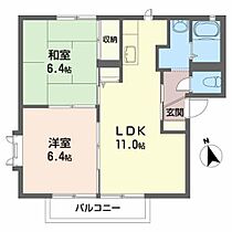 ラ．フォーレス 201 ｜ 福島県いわき市小名浜南君ケ塚町10-2（賃貸アパート2LDK・2階・50.80㎡） その2