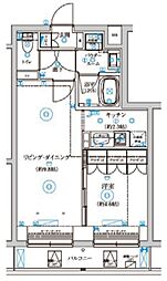 セジョリ中野富士見町 2階1LDKの間取り