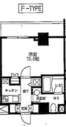 カスタリア門前仲町2 1Kの間取図画像