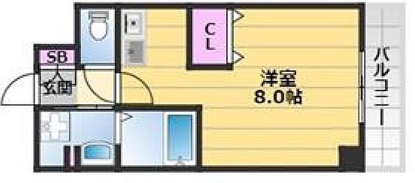 大阪府大阪市東淀川区東淡路３丁目(賃貸マンション1K・3階・25.12㎡)の写真 その2