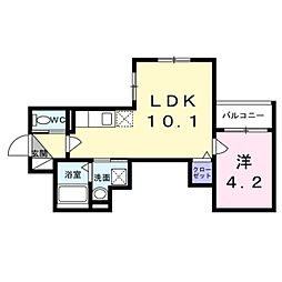 GoodLife 小阪本町 1LDKの間取図画像