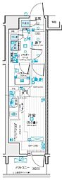 デュオステージ相模大野 ワンルームの間取図画像