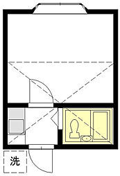 JR中央線 高円寺駅 徒歩10分の賃貸アパート 2階1Kの間取り