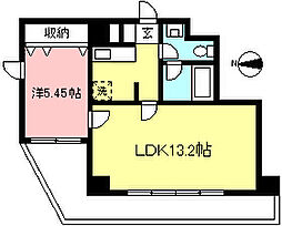 アンシャンテ経堂 5階1LDKの間取り