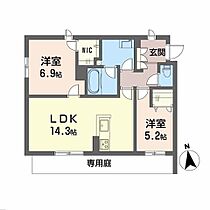 シエン・ド・デミオ　一番館 A0101 ｜ 福岡県久留米市江戸屋敷１丁目805-2（賃貸アパート2LDK・1階・63.04㎡） その2