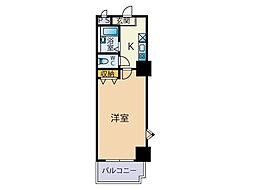 ビジネス・ワン美野島 1Kの間取図画像