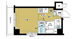 トーシンフェニックス八丁堀敷なし5 6階1Kの間取り