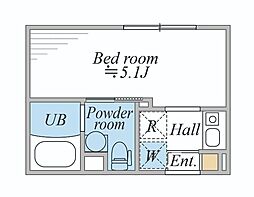 LEGALAND阿佐ヶ谷 1Kの間取図画像
