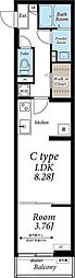 グレイス西所沢3 1LDKの間取図画像