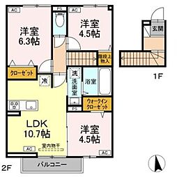 ユーフォリア・K 3LDKの間取図画像