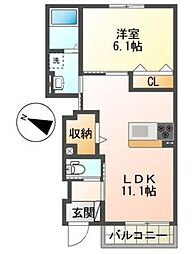 間取図画像 1LDK