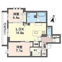 Ｐａｒａｄｉｓｏ琴平 A0403 ｜ 熊本県熊本市中央区琴平本町12-17（賃貸マンション2LDK・4階・65.51㎡） その2