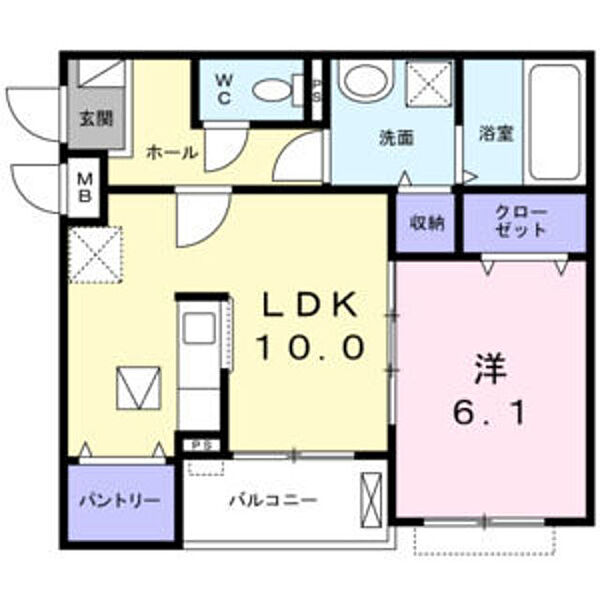 兵庫県尼崎市今福２丁目(賃貸アパート1LDK・1階・43.69㎡)の写真 その2