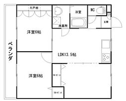 間取図画像 2LDK