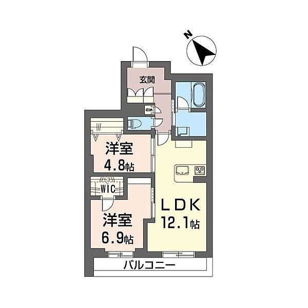 ドメイン24 00202｜千葉県流山市おおたかの森西２丁目(賃貸マンション2LDK・2階・59.19㎡)の写真 その2