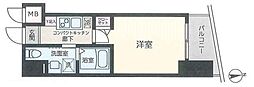 グリフィン横浜グランステージ 1Kの間取図画像