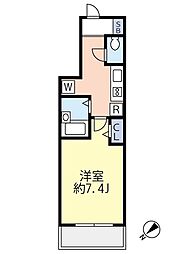 グランヴァン駒込染井 2階1Kの間取り
