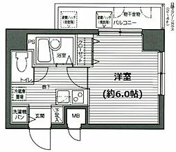 グランド・ガーラ渋谷 1Kの間取図画像