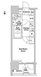 コンフォリア品川EAST 1Kの間取図画像