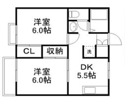 間取図画像 2DK