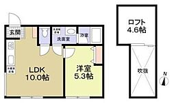 Diamond. Court 2階1LDKの間取り
