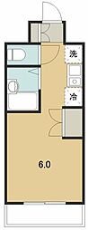 アルプ所沢 ワンルームの間取図画像