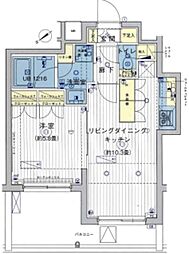 BRIZZ上池台 5階1LDKの間取り