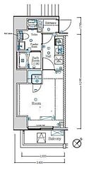 MAXIV常盤台TRE 1Kの間取図画像