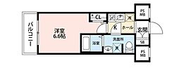 AZEST西川口 1Kの間取図画像