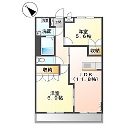 間取図画像 2LDK