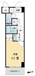 コート新橋 1Kの間取図画像