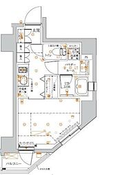 LUMEED池袋 1Kの間取図画像