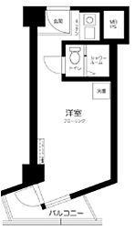 インペリアルお茶の水 3階ワンルームの間取り