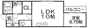 クレドールK  ｜ 大阪府枚方市走谷１丁目（賃貸アパート1LDK・1階・37.67㎡） その2