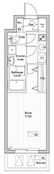 オーパスレジデンス武蔵小山 1Kの間取図画像