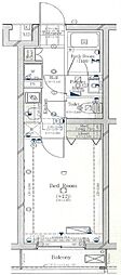 コンシェリア馬込TERRACE 1Kの間取図画像