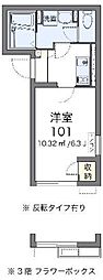 エトワールK品川 1Kの間取図画像