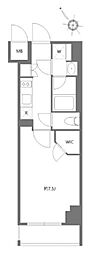 KDXレジデンス豊洲 1Kの間取図画像